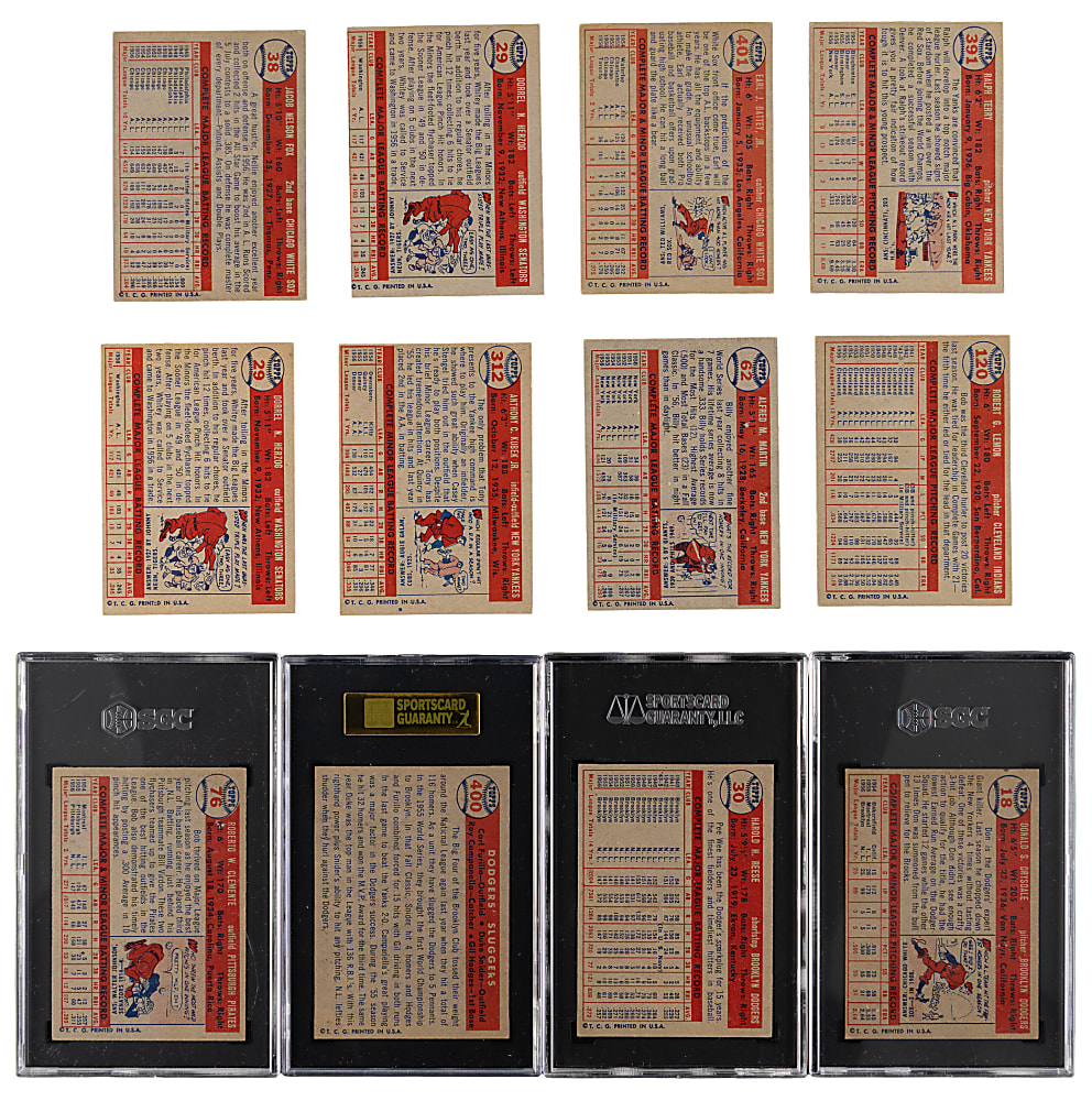 1957 Topps Collection (151) with (8) Hall of Famers & (4) SGC Graded Including #76 Roberto Clemente SGC VG/EX 4