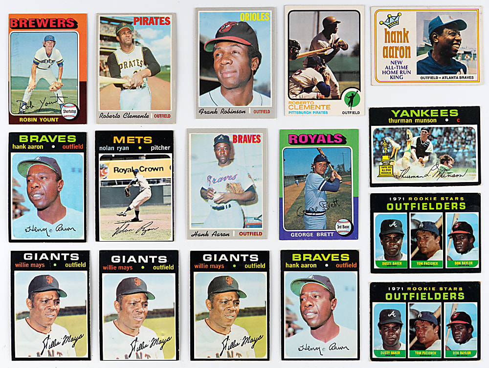 1970-1979 Topps Collection (333) Loaded with (138) Hall of Famers