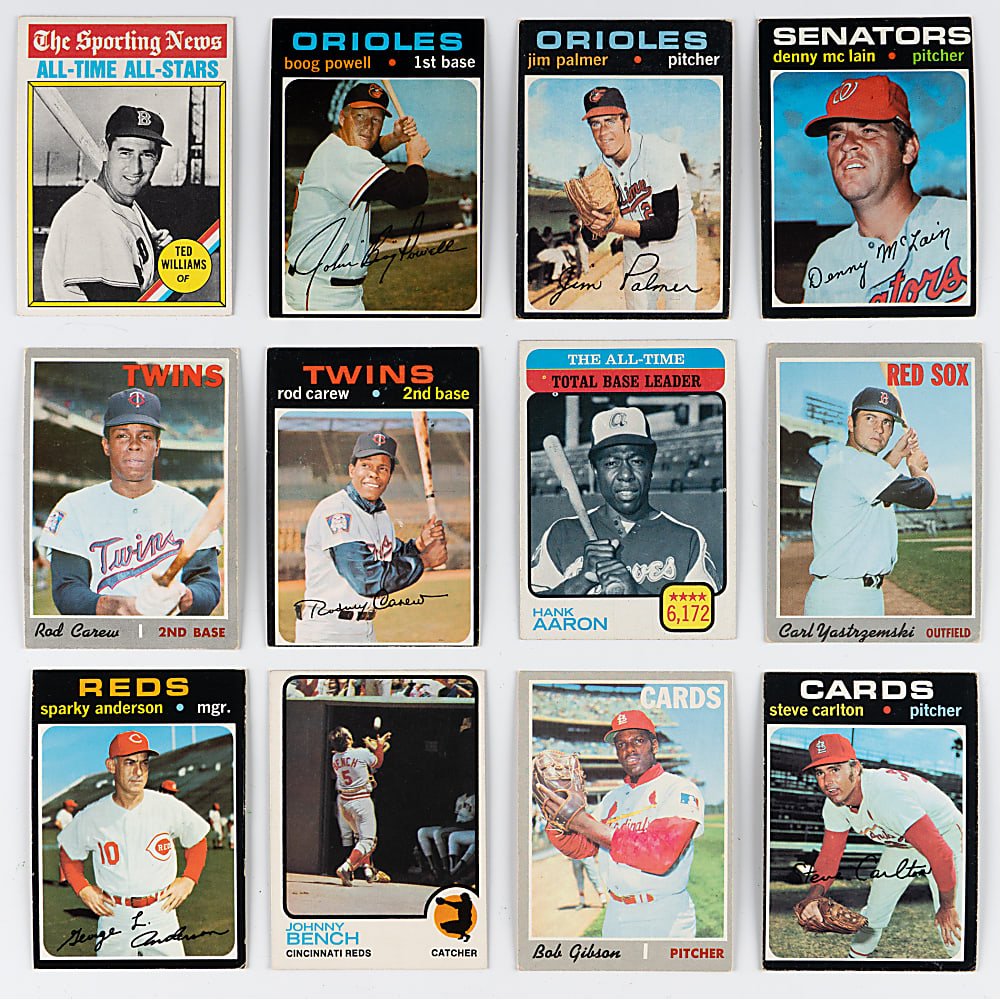 1970-1979 Topps Collection (333) Loaded with (138) Hall of Famers