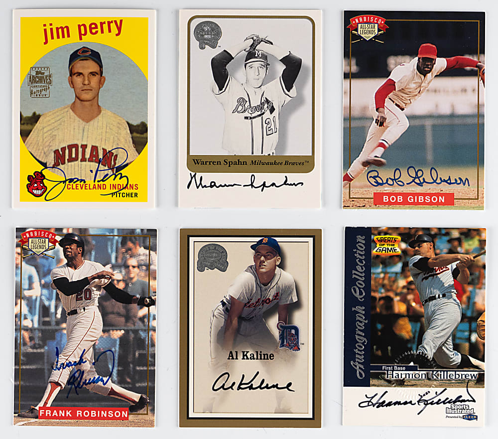 1990s-2000s Certified Autographs (26) with (5) Hall of Famers & (20) Topps Archives