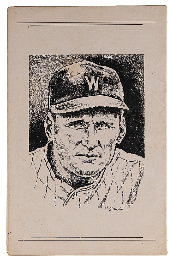 1947 Walter Johnson Memorial Game Program (St. Louis Browns at Washington Senators)