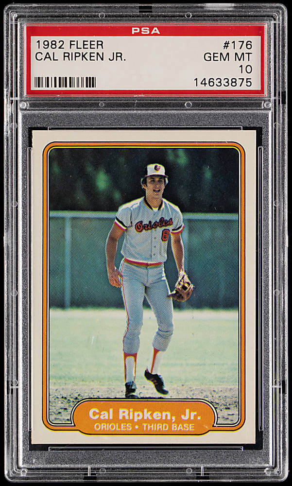 1982 Fleer #176 Cal Ripken Jr. Rookie PSA GEM MINT 10