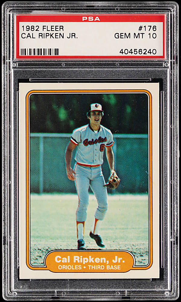 1982 Fleer #176 Cal Ripken Jr. Rookie PSA GEM MINT 10