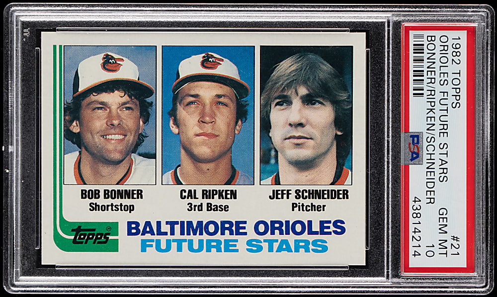 1982 Topps #21 Cal Ripken Jr. Rookie PSA GEM MINT 10