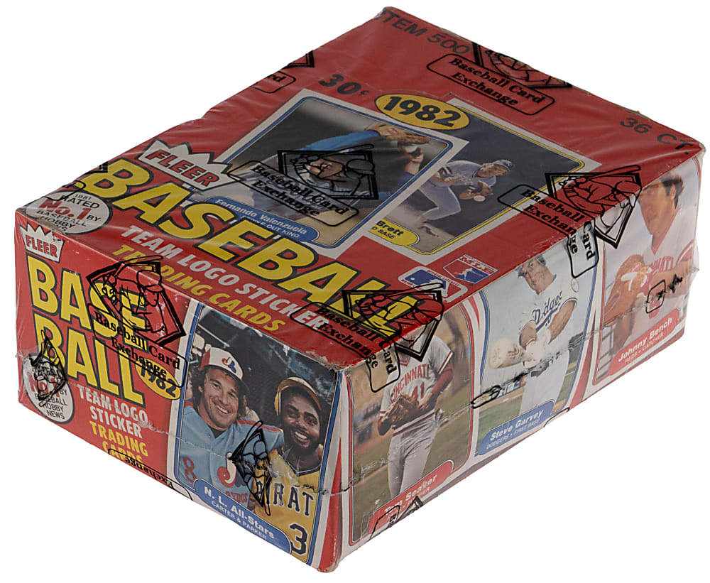 1982 Fleer Unopened Wax Box (36 Packs) - BBCE