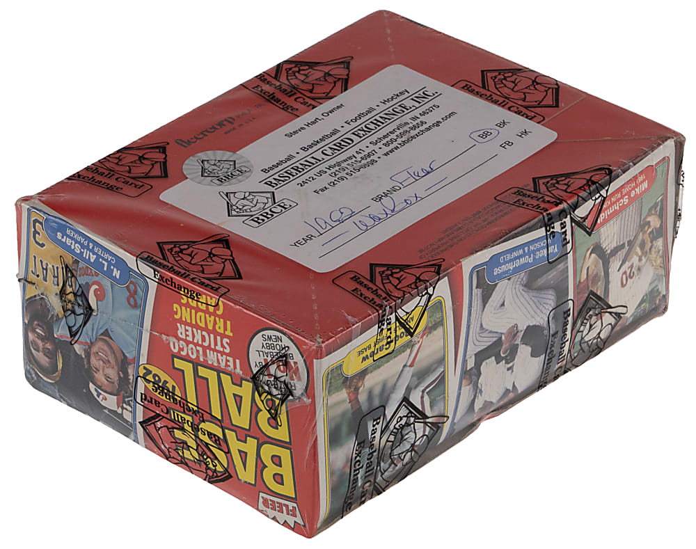 1982 Fleer Unopened Wax Box (36 Packs) - BBCE