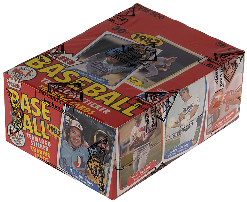 1982 Fleer Unopened Wax Box (36 Packs) - BBCE