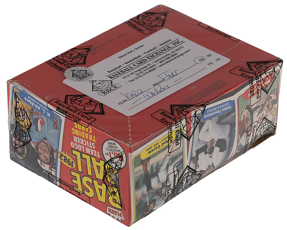 1982 Fleer Unopened Wax Box (36 Packs) - BBCE