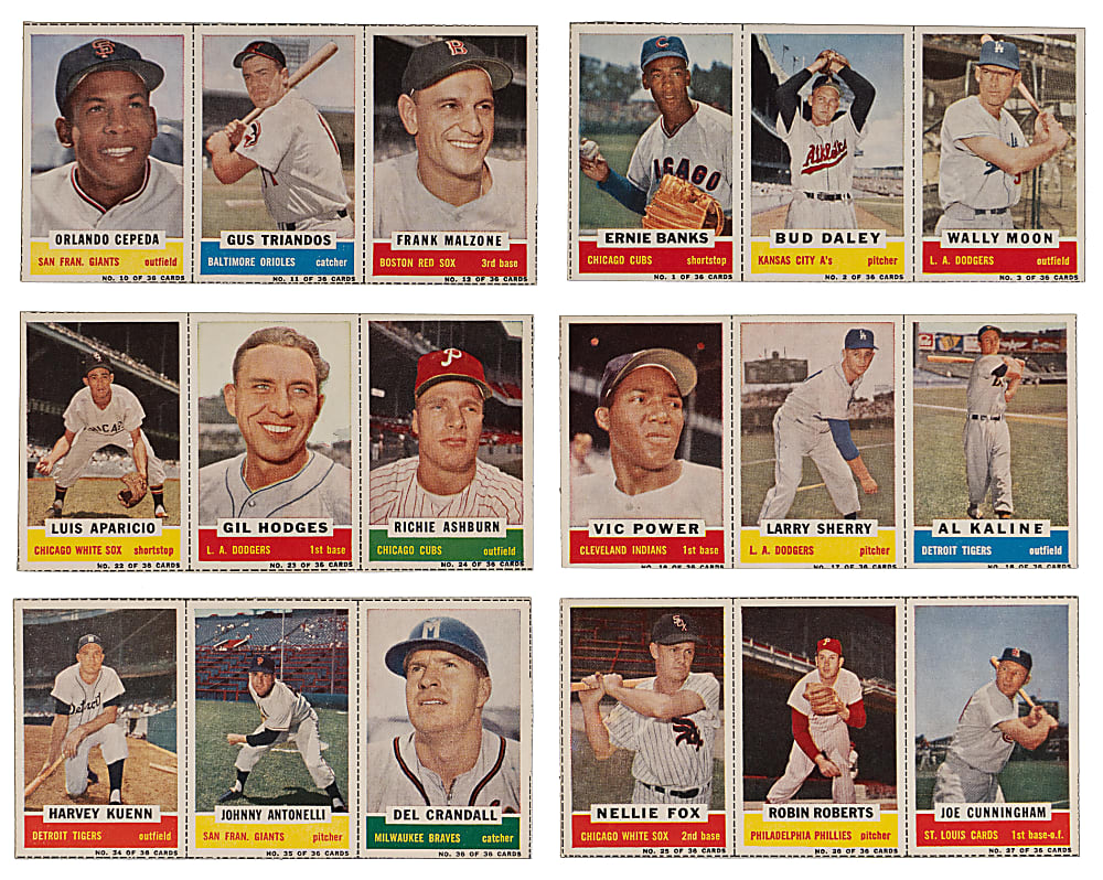 1960 Bazooka Panels High-Grade Complete Set (12) - (36 Total Cards)