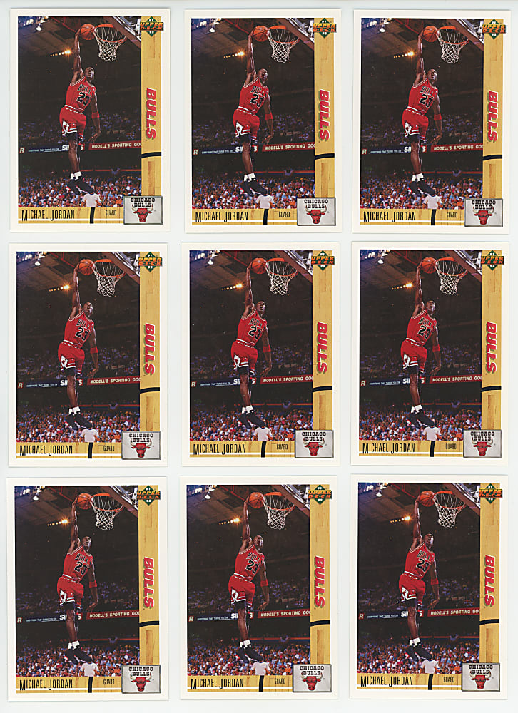 1991-1992 Upper Deck Basketball #1 Michael Jordan Promo Card Collection (35)