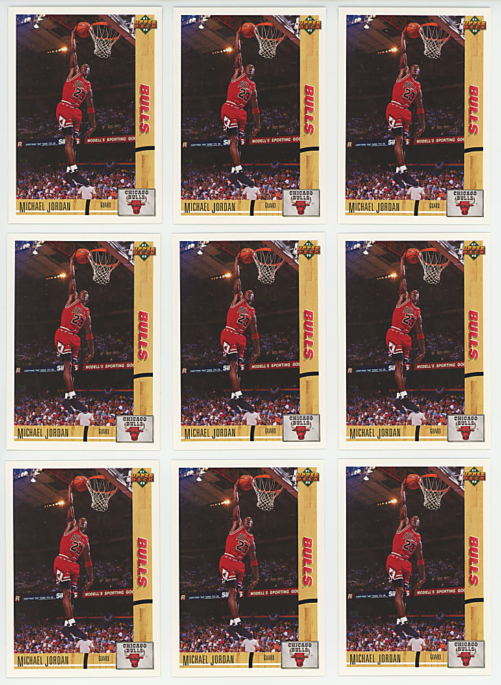 1991-1992 Upper Deck Basketball #1 Michael Jordan Promo Card Collection (35)