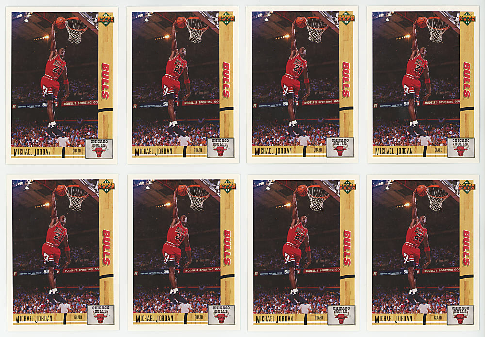 1991-1992 Upper Deck Basketball #1 Michael Jordan Promo Card Collection (35)