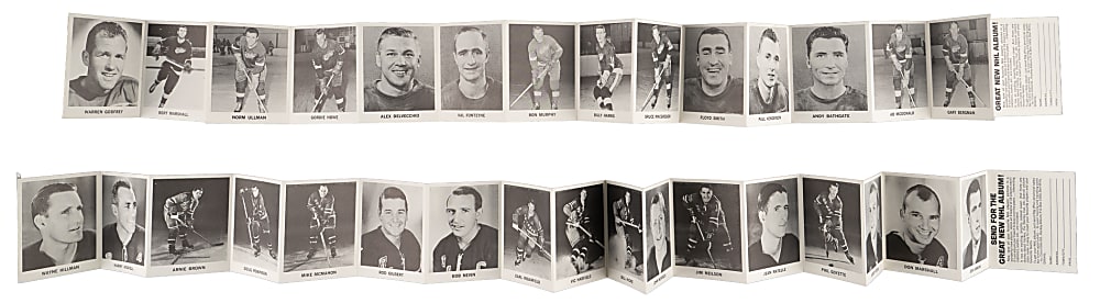 1965-1966 Coca-Cola NHL Players Complete Set (108) in Uncut 18-Card Panels - Sharp!