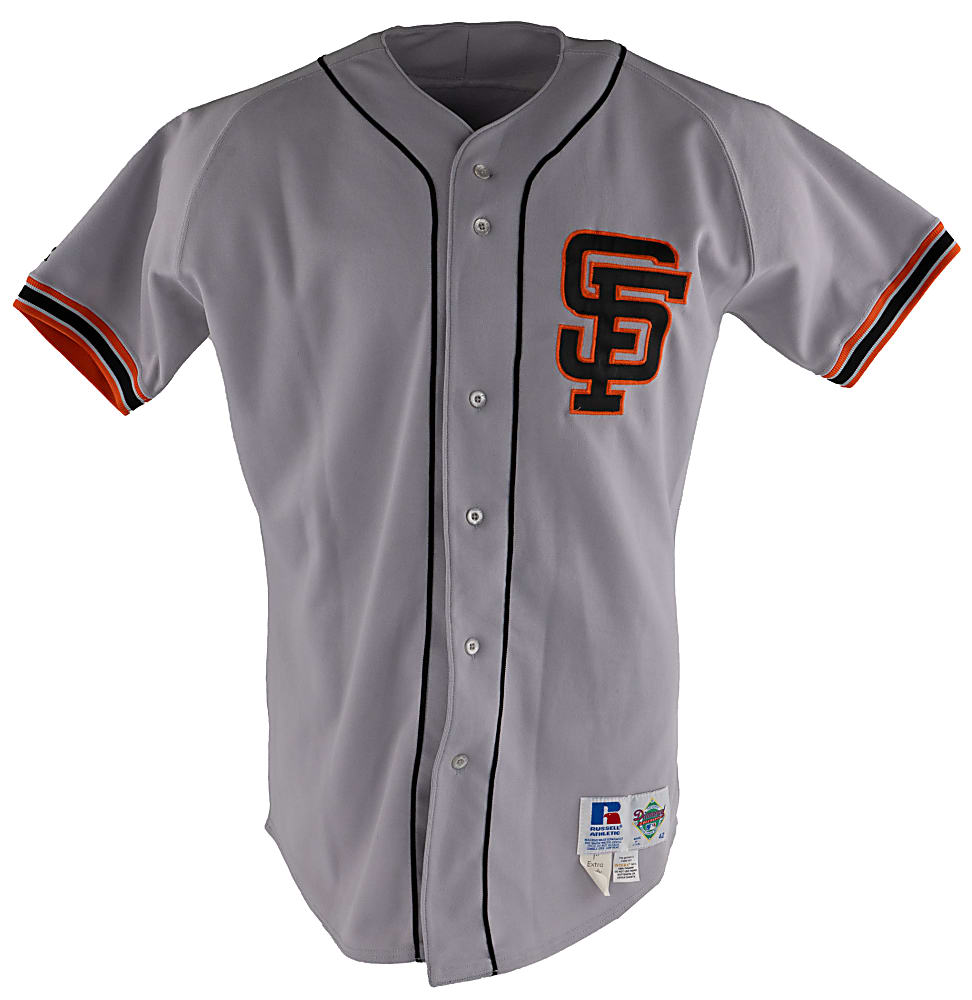 1991 Robby Thompson San Francisco Giants Game-Used Road Jersey