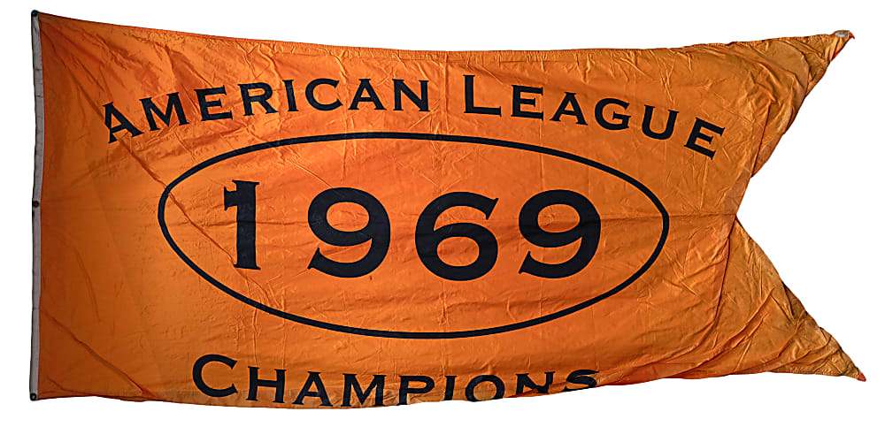 1969 Baltimore Orioles American League Champions Memorial Stadium Banner