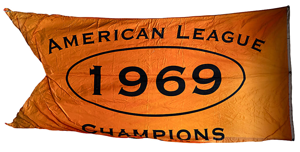 1969 Baltimore Orioles American League Champions Memorial Stadium Banner