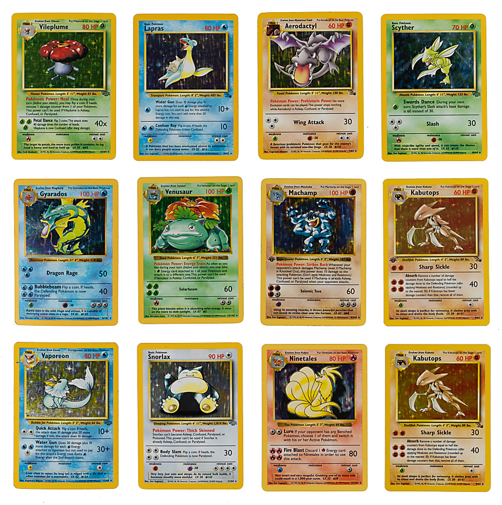 1999 Pokémon Card Collection (68) with Venusaur Shadowless Holo & Several 1st Editions