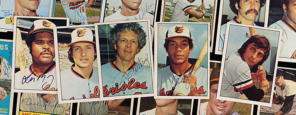 1957-1994 Baltimore Orioles Signed Card Collection (47) with (8) Hall of Famers