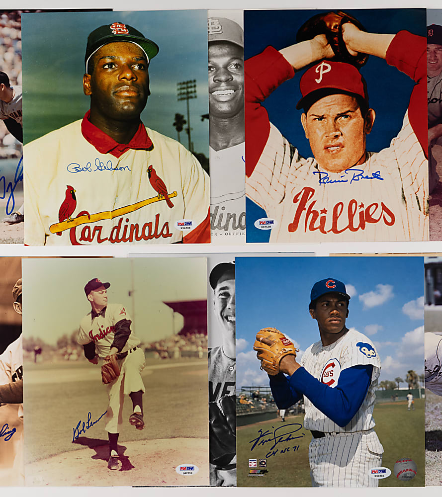 Hall of Famer Signed Photograph Collection (16) with Willie Mays - All Individually Certified
