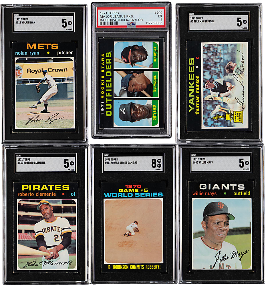 1971 Topps Complete Set (752) with (11) Graded Keys