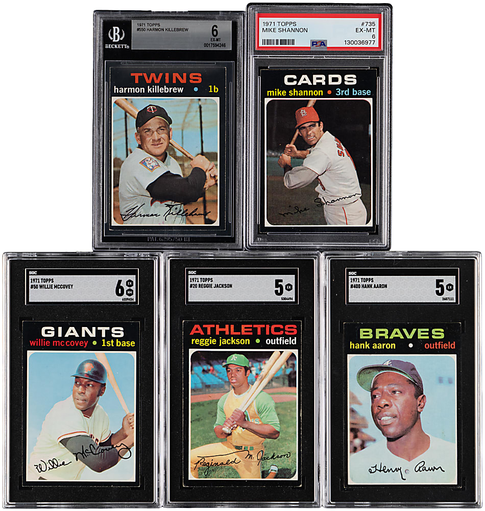 1971 Topps Complete Set (752) with (11) Graded Keys