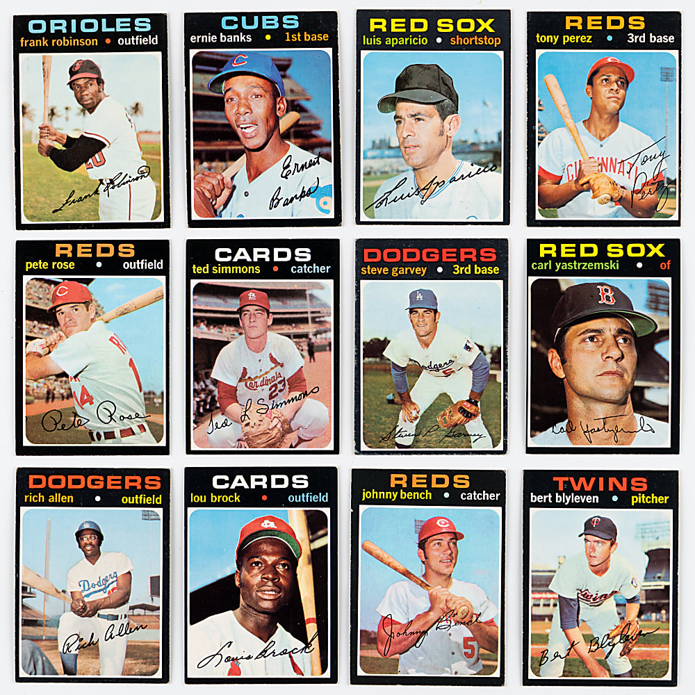 1971 Topps Complete Set (752) with (11) Graded Keys