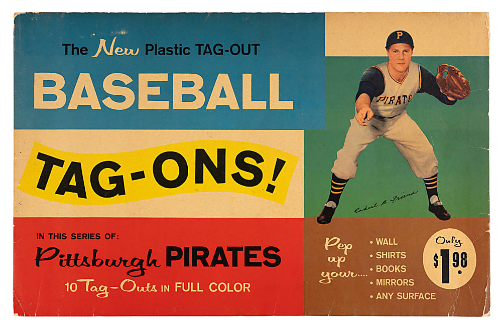 1960 Pittsburgh Pirates “Baseball Tag-Ons!” with Die-Cuts
