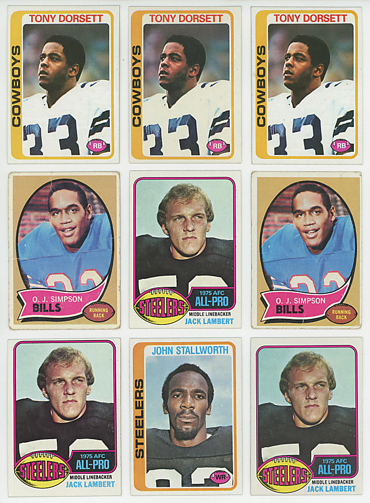 1948-1978 Football Shoebox Collection (3,875+) with (300+) Hall of Famers & Key Rookies