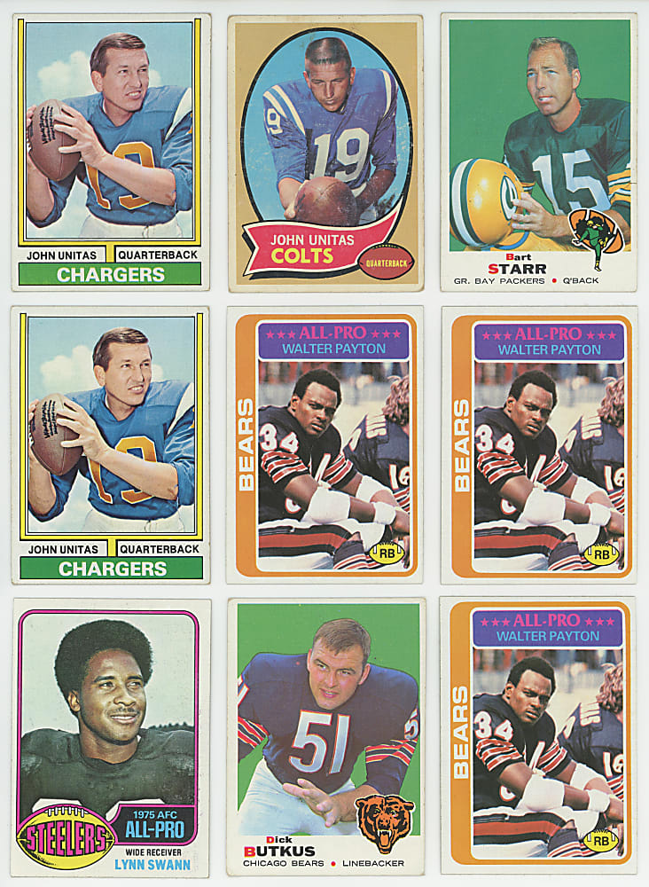 1948-1978 Football Shoebox Collection (3,875+) with (300+) Hall of Famers & Key Rookies