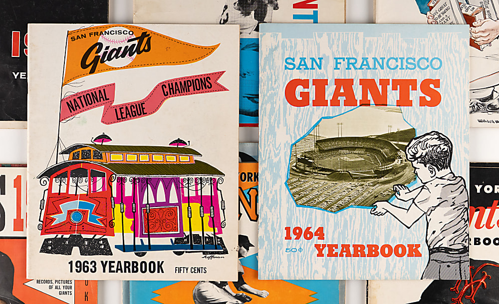 1947-1971 New York Giants Yearbook Collection (21) with First Ever Yearbook & 1951-1966 Complete Run