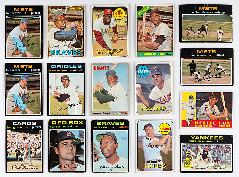 1960-1971 Topps Shoebox Collection (1,525+) with (170) Hall of Famers