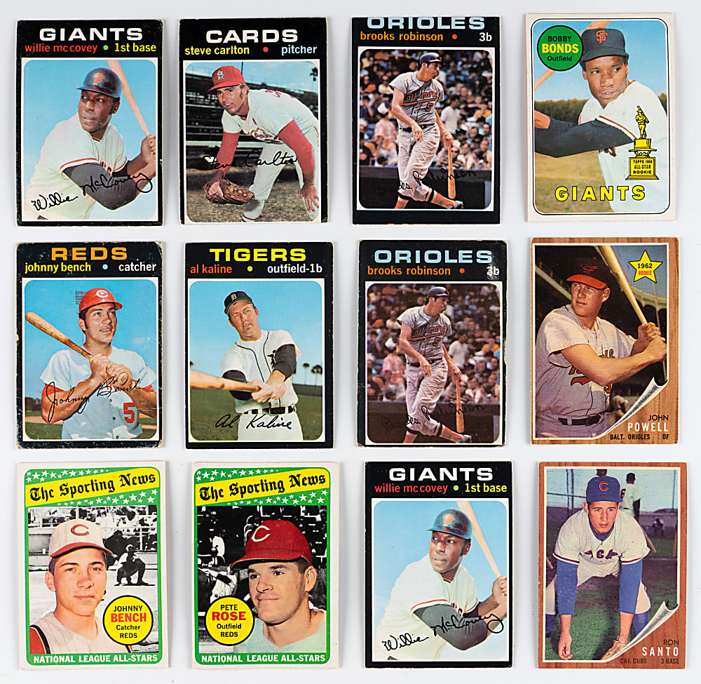 1960-1971 Topps Shoebox Collection (1,525+) with (170) Hall of Famers