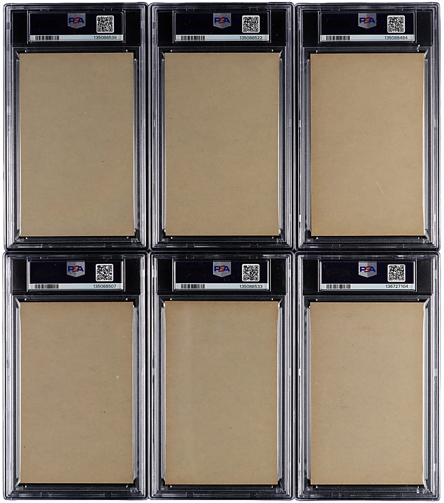 1947-1966 Exhibits Collection (75) Different with (12) PSA Graded Hall of Famers Including (2) Mays, Aaron & Mays