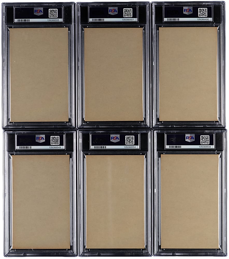 1947-1966 Exhibits Collection (75) Different with (12) PSA Graded Hall of Famers Including (2) Mays, Aaron & Mays