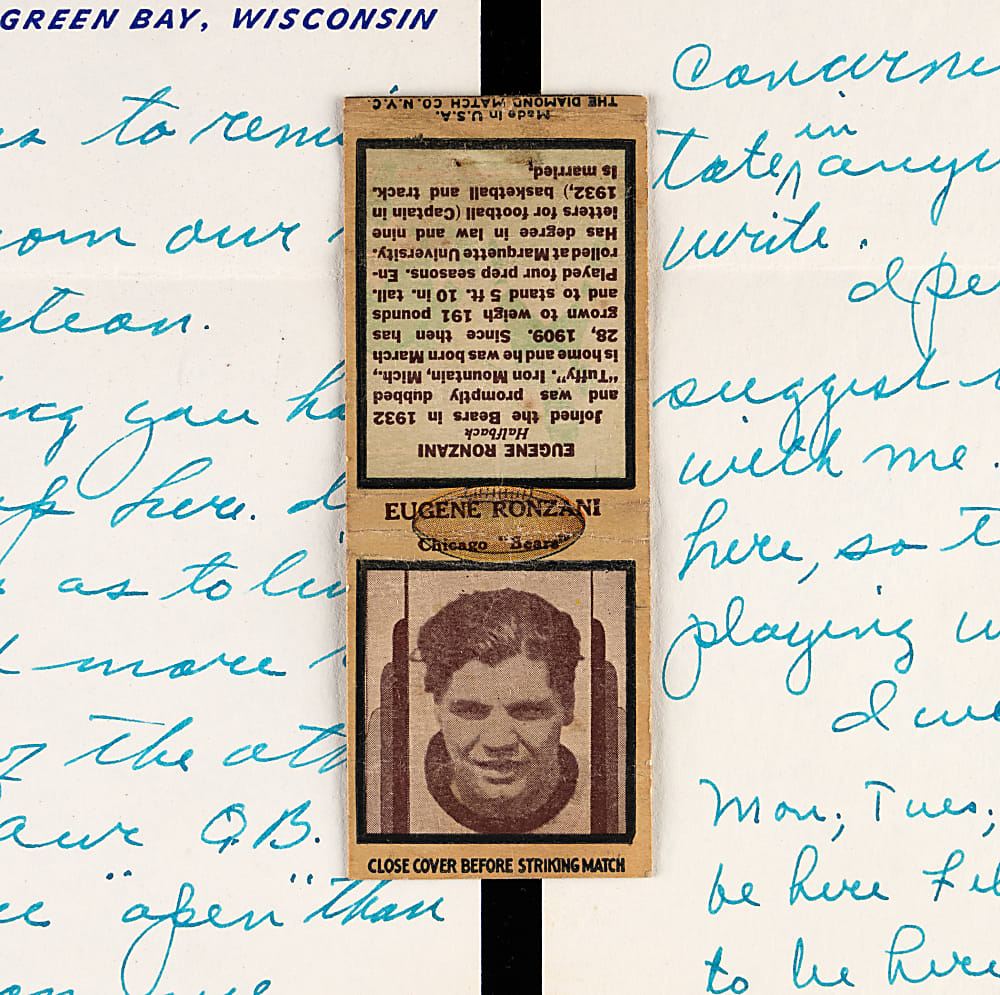 1951 Gene Ronzani Two-Page Handwritten Recruitment Letter On Attractive Green Bay Packers Letterhead (2nd GB Head Coach)