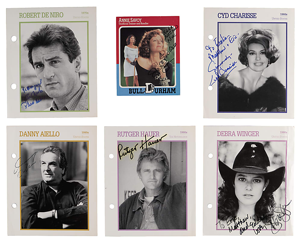 Actor/Actress Signed Flats Collection (13) with Robert DeNiro & Susan Sarandon