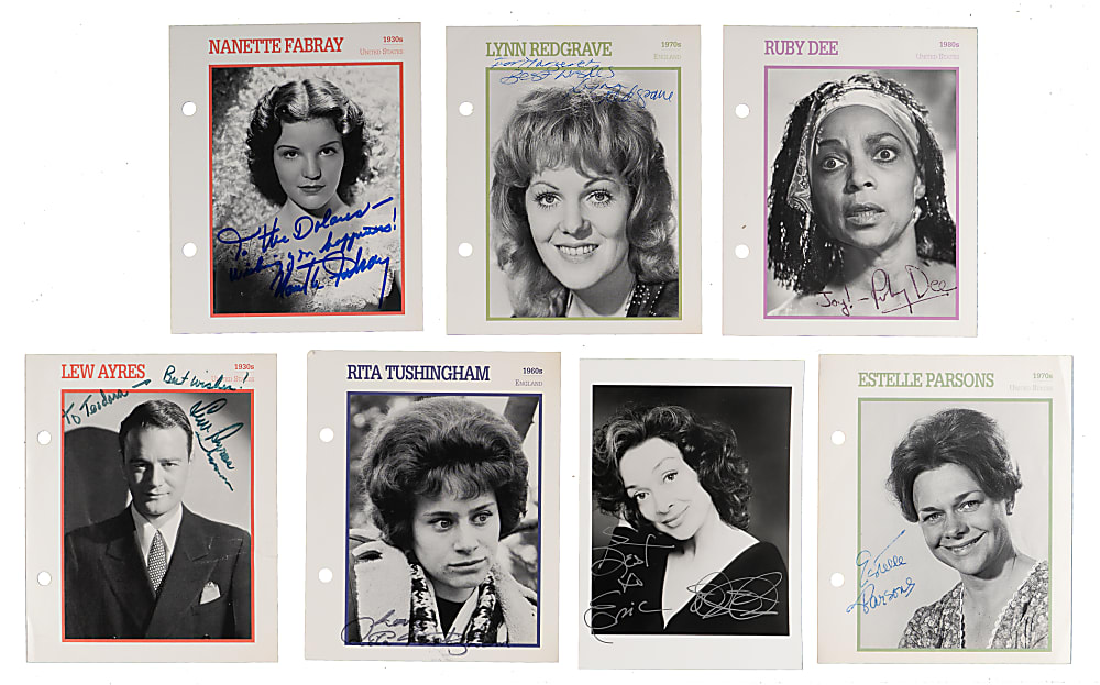 Actor/Actress Signed Flats Collection (13) with Robert DeNiro & Susan Sarandon