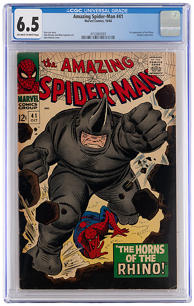 1966 Marvel Comics Amazing Spider-Man #41 First Rhino - CGC 6.5