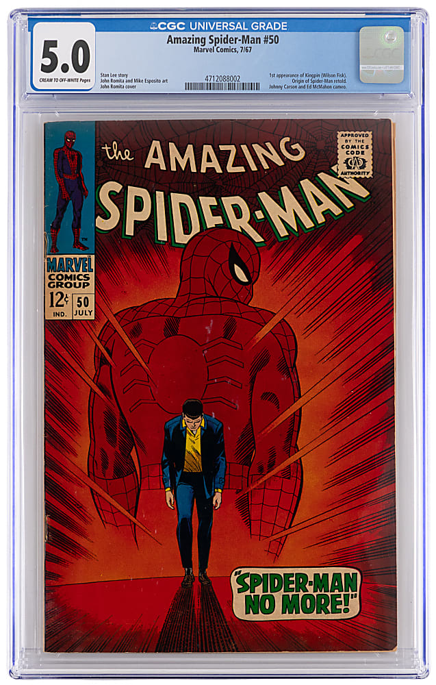 1967 Marvel Comics Amazing Spider-Man #50 First Kingpin - CGC 5.0