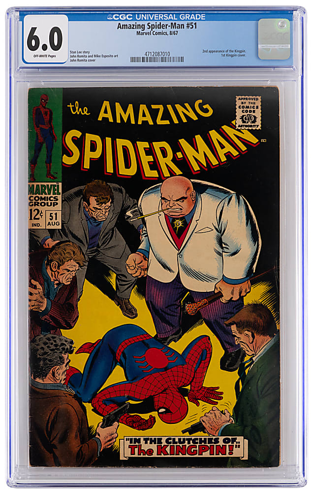 1967 Marvel Comics Amazing Spider-Man #51 Second Kingpin, First Cover - CGC 6.0