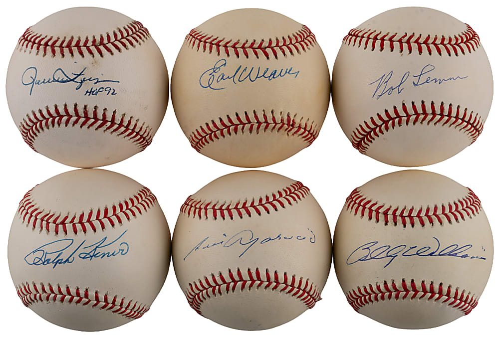 Single-Signed Hall of Fame Baseball Collection (20)