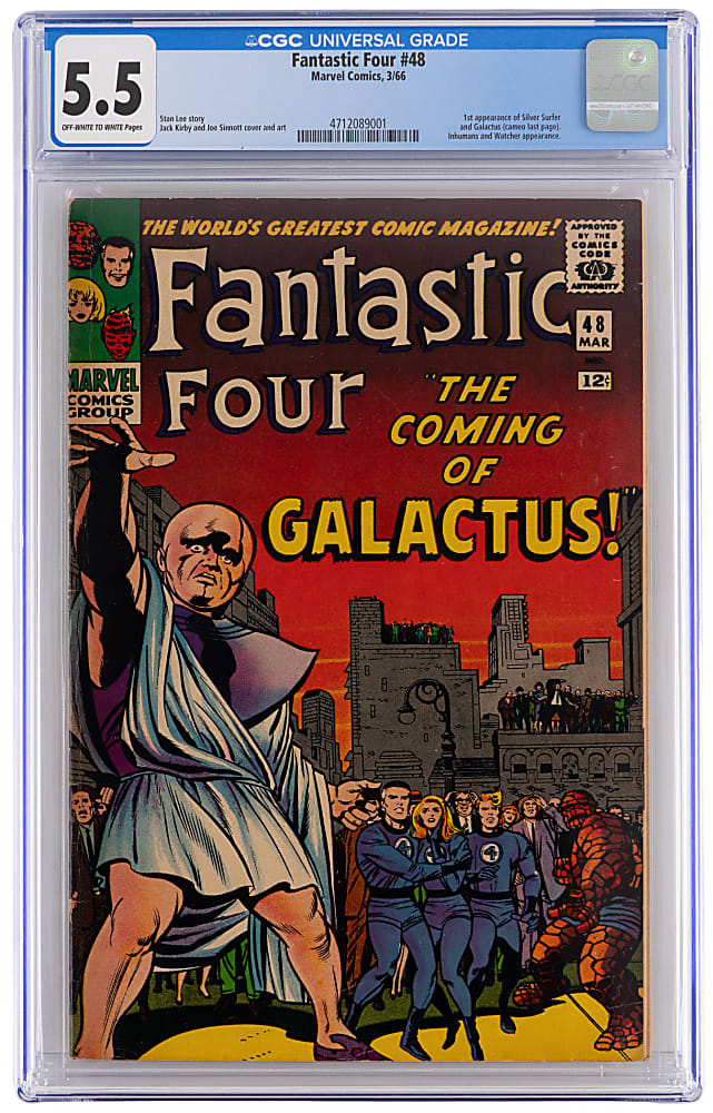 1966 Marvel Comics Fantastic Four #48 First Silver Surfer - CGC 5.5