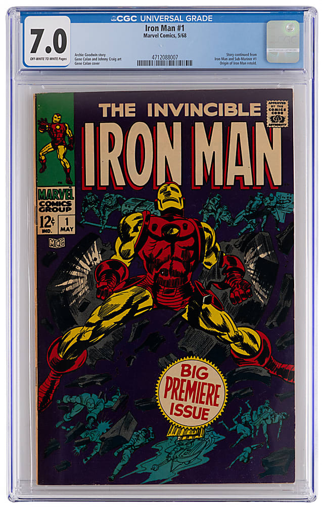 1968 Marvel Comics Iron Man #1 First Issue - CGC 7.0