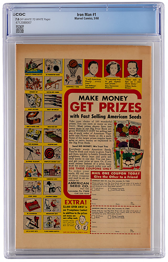 1968 Marvel Comics Iron Man #1 First Issue - CGC 7.0