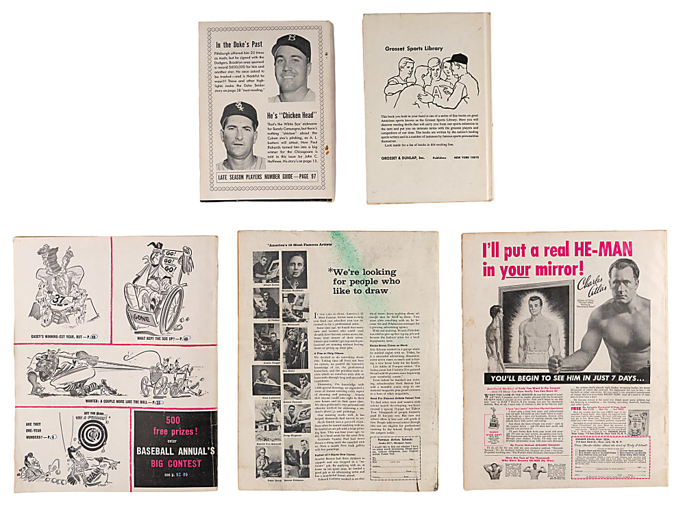 1950s-1960s Willie Mays Signed Magazine & Book Lot (5)