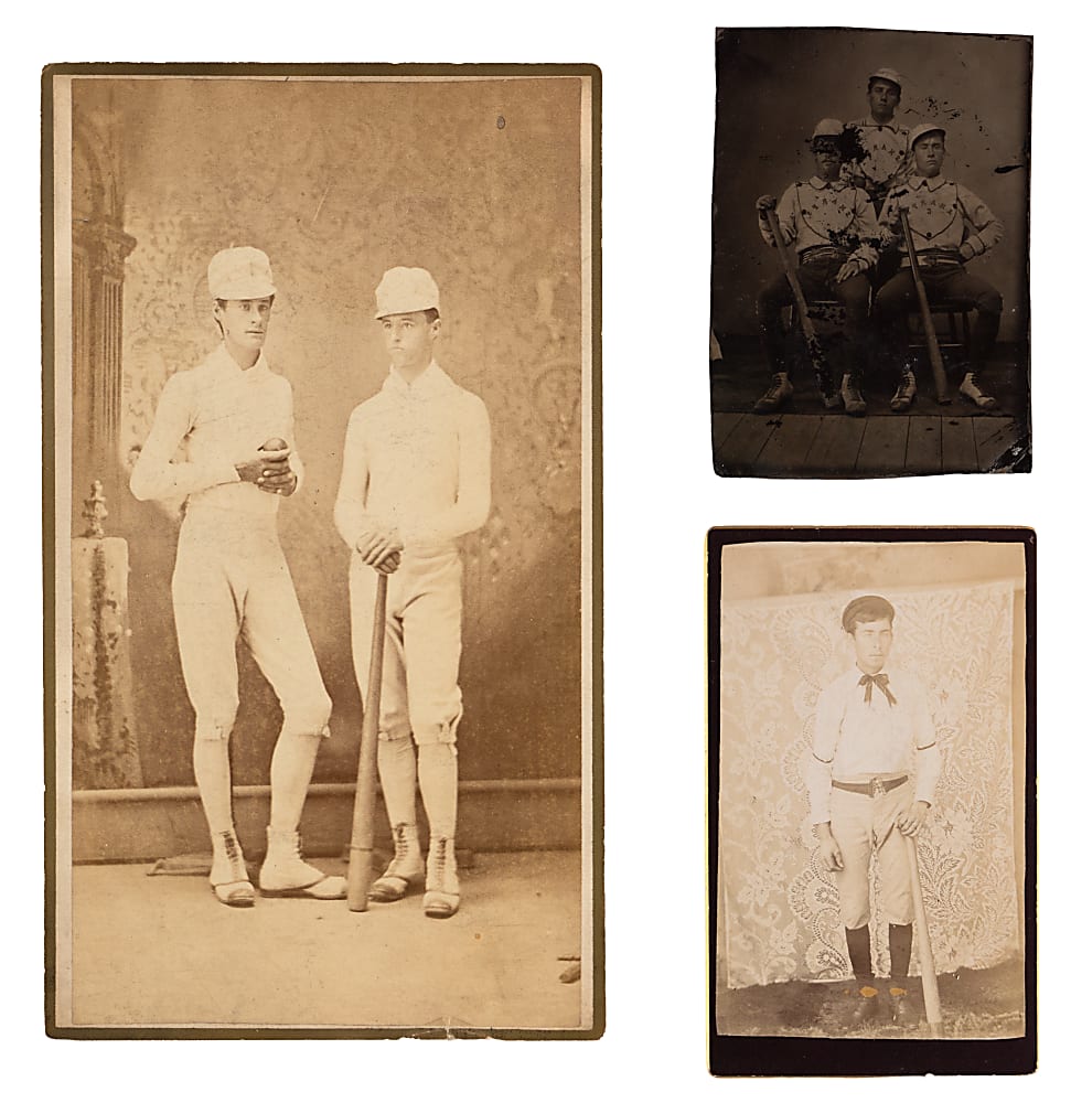 1870s Baseball Player Photographs (3)