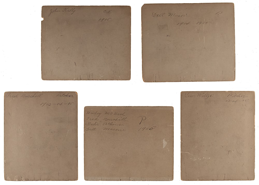 1905 Baltimore Orioles Player Cabinet Photographs (5)