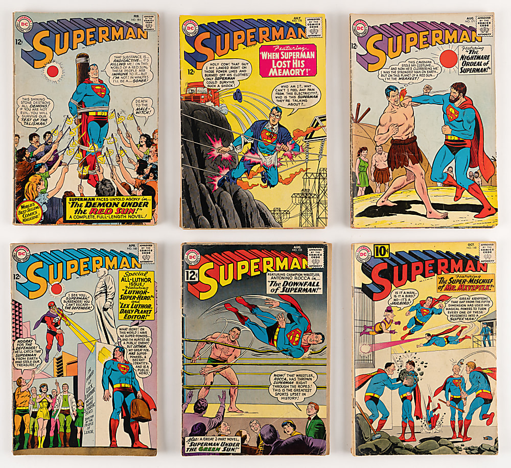 1961-1966 DC Batman and Superman Related Comics Books (25) with Detective Comics Issues (11)