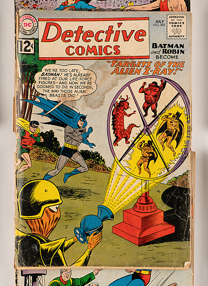 1961-1966 DC Batman and Superman Related Comics Books (25) with Detective Comics Issues (11)