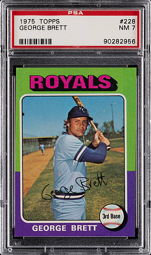 1975 Topps #228 George Brett Rookie PSA NM 7